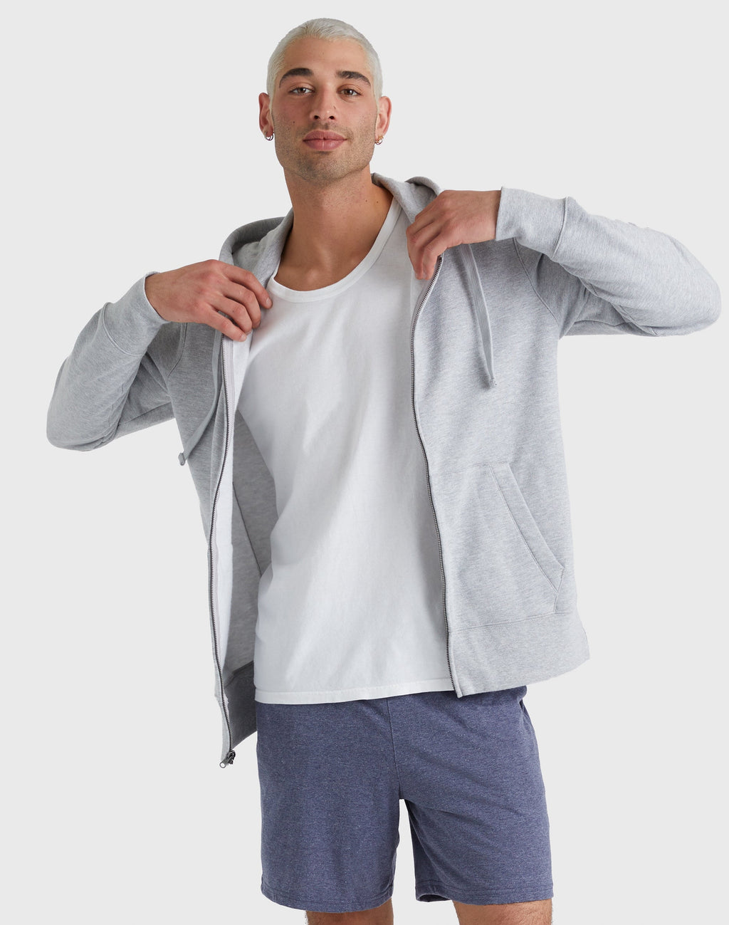 Hanes Hoodie Mens Zip-Up Fleece Originals Midweight Sweatshirt Long Sleeve S-2XL