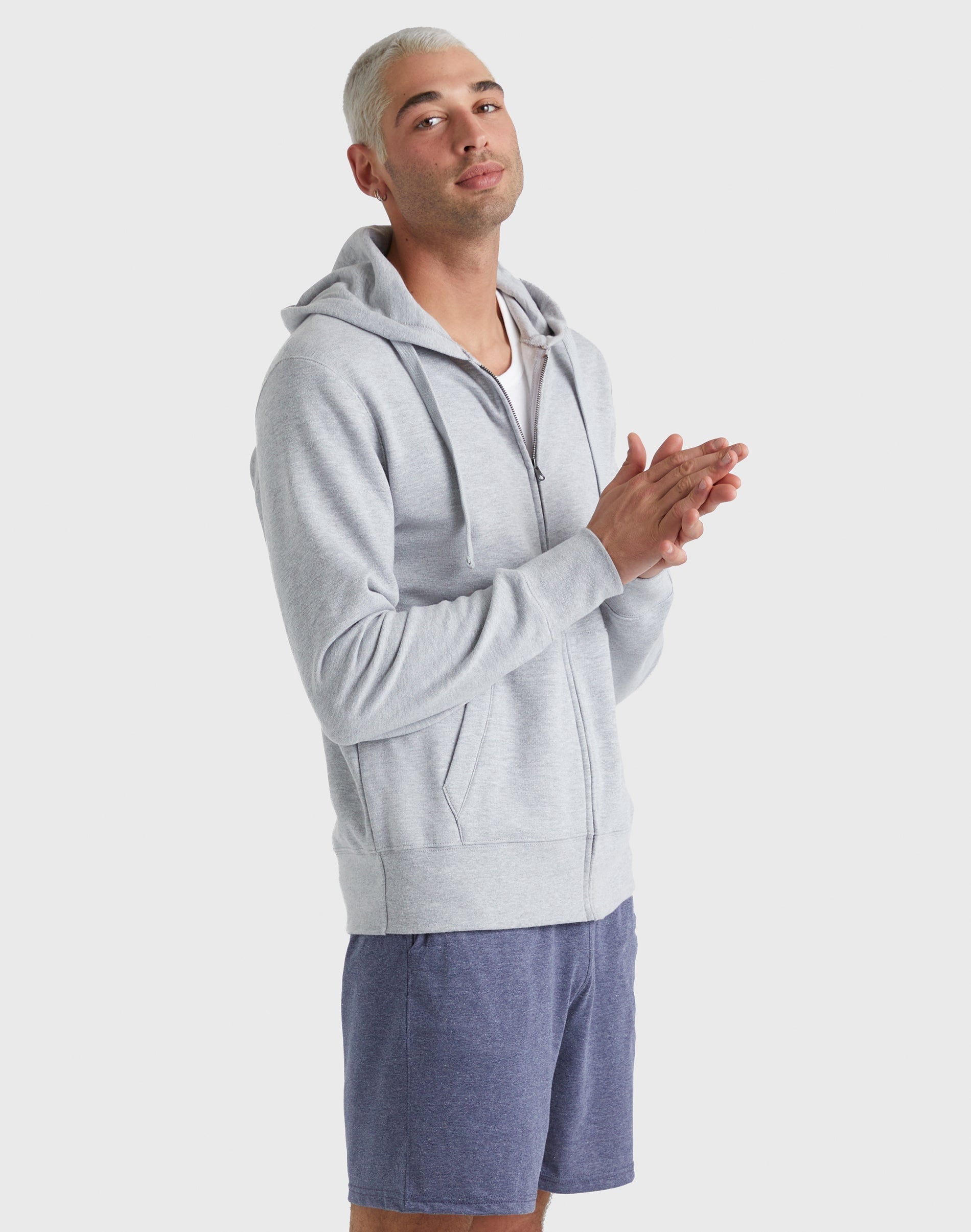Hanes Hoodie Mens Zip-Up Fleece Originals Midweight Sweatshirt Long Sleeve S-2XL
