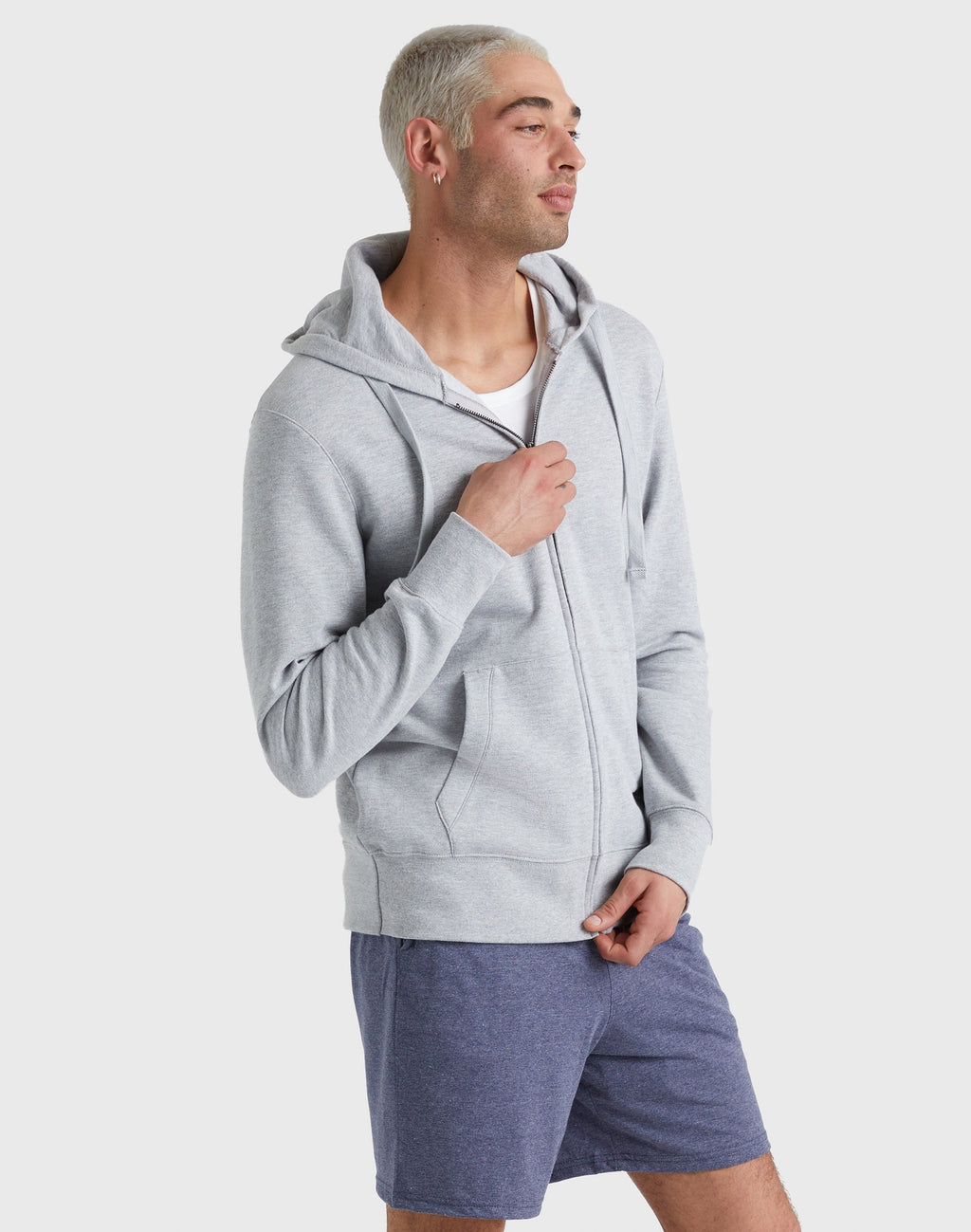 Hanes Hoodie Mens Zip-Up Fleece Originals Midweight Sweatshirt Long Sleeve S-2XL