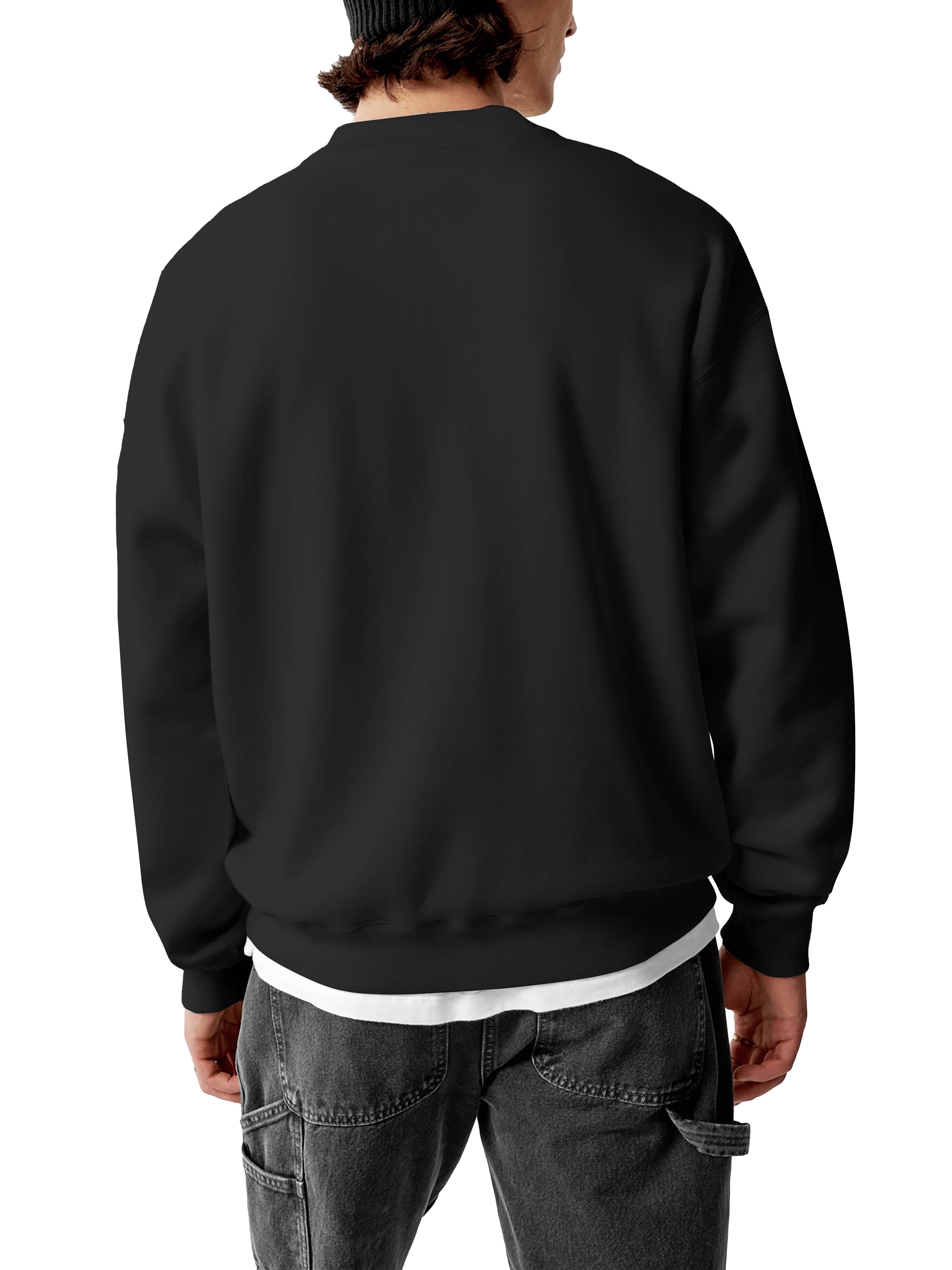 Mens Ultimate Heavyweight Crewneck Sweatshirt Pullover Fleece Sweater